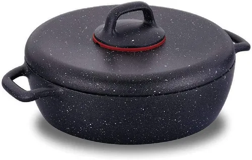 Miniatura 4 de KORKMAZ GUSTO PLUS VOLKANIT - Cazuela baja de 9.4 in / 2.5 L (pequeña 2.6 qt)