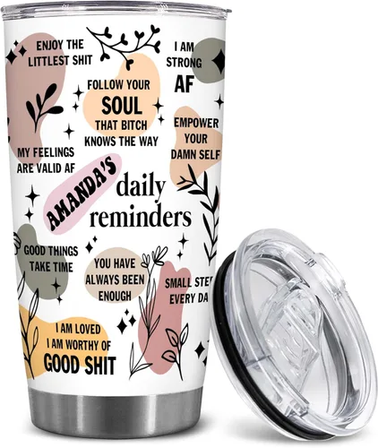 Miniatura 20 de BECHUSKY Regalos Personalizados para Contadores para Jefes, Mujeres y Hombres - Taza Termo Personalizada con Nombre de Hoja de Cálculo - Regalos