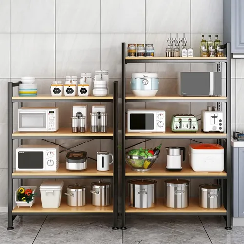 Miniatura 4 de Shelves Vintage Storage Rack with Open Shelves, 5 Tier Standing Bookshelf, load 110lbs Shelving Unit, for study, kitchen, living room, library