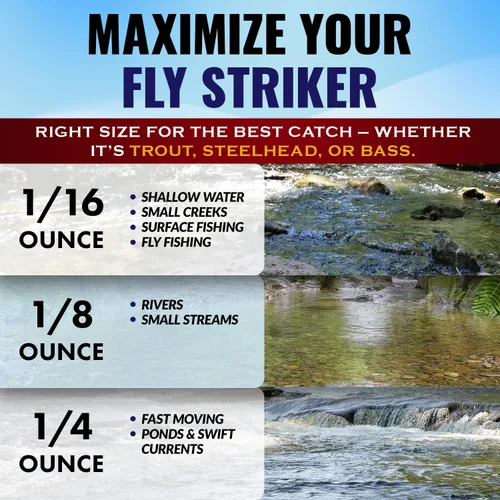 Miniatura 5 de RoxStar Fly Strikers Proven Nationwide to Out-Fish Any Spinner Hand-Tied in The USA Most Versatile Fishing Spinner Ever! Trout, Bass, Steelhead