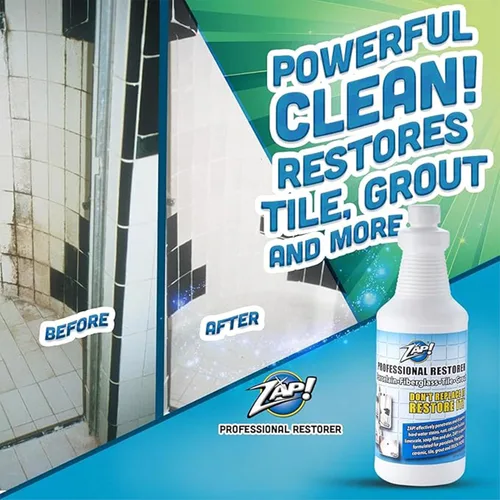 Miniatura 4 de ZAP! Restaurador profesional de azulejos y lechadas Limpia y restaura superficies de porcelana, fibra de vidrio, azulejos y lechada Removedor