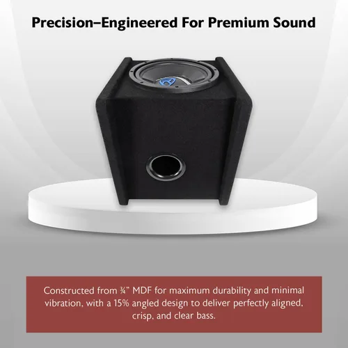 Miniatura 4 de Rockville RV10.1D - Caja de subwoofer para automóvil cargada de 500 W de 10 pulgadas con amplificador mono y kit de amplificador, graves de alto