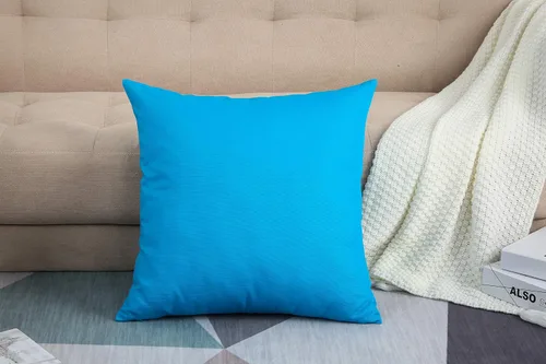 Miniatura 5 de TangDepot - Funda de almohada hecha a mano 100% lona de algodón, Algodón, Pacific Blue