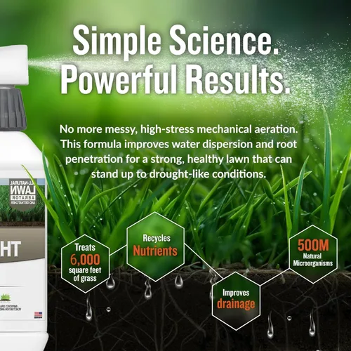 Miniatura 6 de Turf Titan Thatch Buster Aireador de Césped Totalmente Natural y Descompactador de Césped - Aflojador y Acondicionador Líquido de Suelo