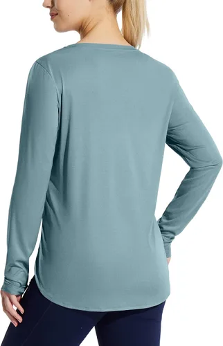 Miniatura 57 de BALEAF - Camisetas de sol de manga larga para mujer, con FPU 50+, para senderismo, ligeras, de secado rápido, protección contra rayos ultravioleta
