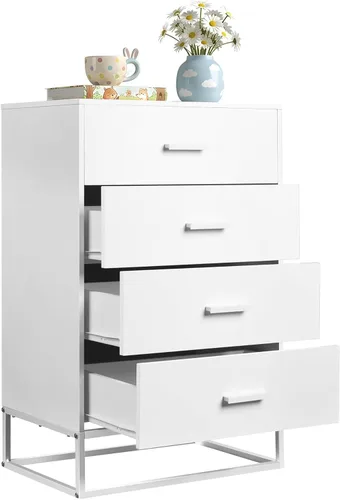 Miniatura 12 de WLIVE Wood Dresser for Bedroom, Wide Chest of Drawers with Metal Handle for Living Room, Hallway
