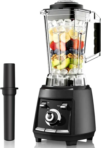 Sakgos Licuadoras para cocina, licuadora de batidos de 1800 W, licuadora profesional de alta velocidad para encimera con cuchillas de acero