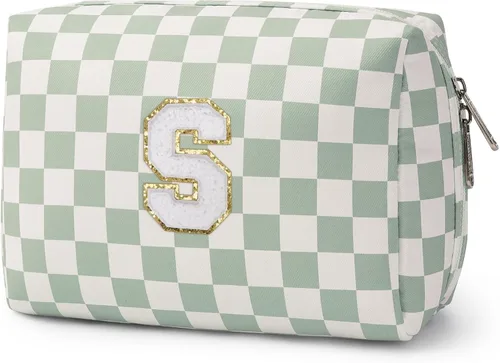 Miniatura 66 de Narwey Bolsa de maquillaje con inicial, regalos de graduación para adolescentes, niñas, niños y adolescentes, cosas de moda de 6 a 18 años, bolsa