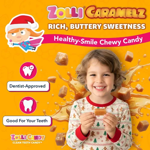 Miniatura 3 de Zolli Caramelz Caramelz Caramelz - Caramelo cremoso, masticable, sin colorantes, caramelo saludable apto para dieta keto y diabética, golosinas