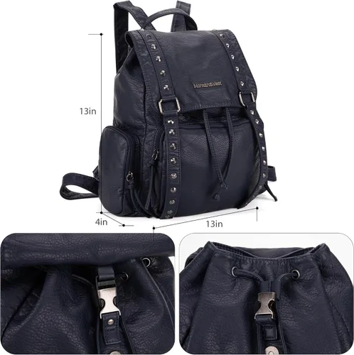 Miniatura 5 de Montana West Mochila para mujer Western Trendy Satchel Backpack, marino, Mochilas de viaje