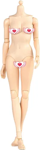 Miniatura 8 de Cuerpo femenino a escala 1/6, 12 pulgadas de piel pálida femenina enorme busto flexible figura de acción cuerpo colección muñeca Piel pálida busto