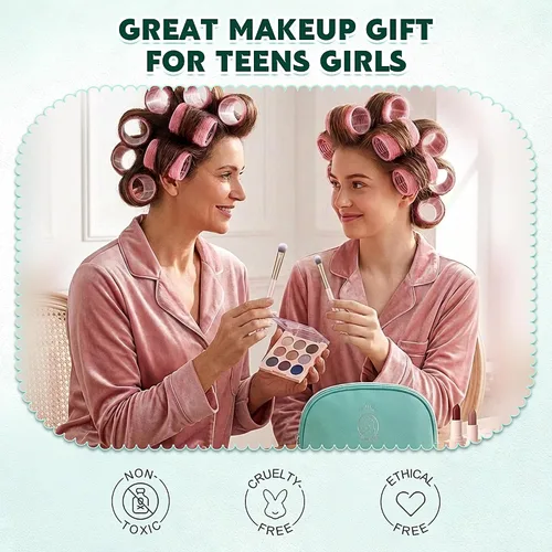 Miniatura 6 de Color Nymph Kit de maquillaje todo en uno para adolescentes principiantes, juego de regalo de maquillaje con sombra de ojos, rubor, lápiz labial