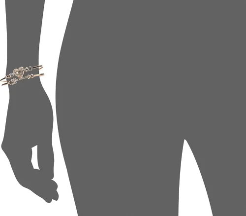 Miniatura 3 de GUESS Pulsera de tensión para mujer oro rosa talla única Vidrio