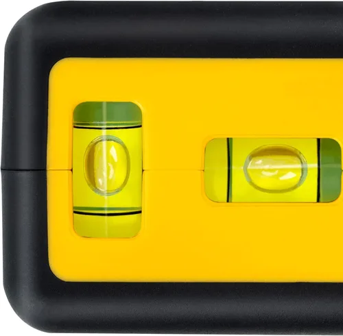 Miniatura 6 de Amazon Basics Nivel láser giratorio de 360 grados Clase II con 2 viales de burbuja retroiluminados extragrandes, 16 pies/192 pulgadas, amarillo/negro