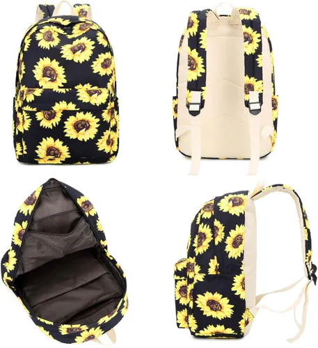 Miniatura 2 de FLYMEI Mochila para estudiante escolar, mochila de viaje con bolsa de almuerzo, bolsas para lápices