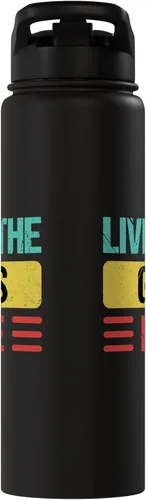 Miniatura 4 de Gris Name Stainless Steel Insulated Water Bottle Black