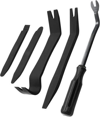 Miniatura 10 de Kit de 5 herramientas de extracción de adornos de automóvil, herramienta de palanca de extracción automática de clips para panel de tablero de Azul