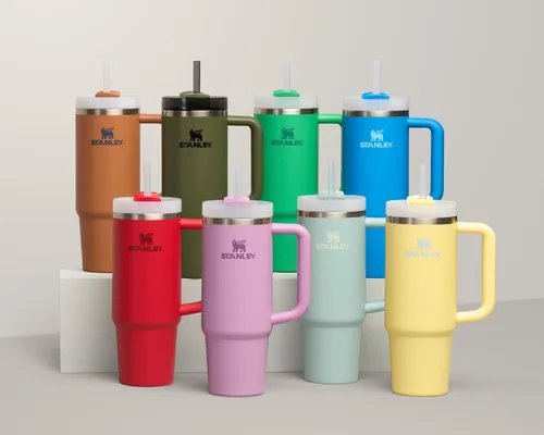 Miniatura 7 de Stanley Quencher H2.0 - Vaso de acero inoxidable con asa, pajilla y tapa FlowState giratoria de 3 posiciones; aislamiento térmico, sin BPA; apto