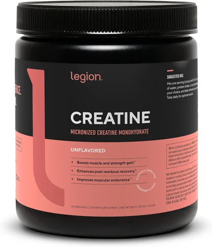 Miniatura 11 de LEGION Suplemento de monohidrato de creatina micronizada, polvo de creatina limpia para ganancia muscular y recuperación después del entrenamiento