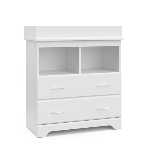Miniatura 13 de Storkcraft - Cómoda de 4 cajones Brookside (color gris), con certificado GREENGUARD Gold, para habitación de bebé o niños, organizador
