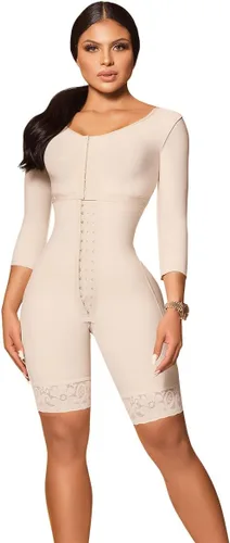 Forma Tu Cuerpo, Faja Colombiana, Faja Pacifica Completo Bodyshaper con sujetador y 3 ganchos, recuperación poscirugía