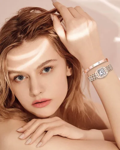 Miniatura 3 de Relojes dorados para mujer, delicado juego de pulsera para mujer, cuarzo japonés