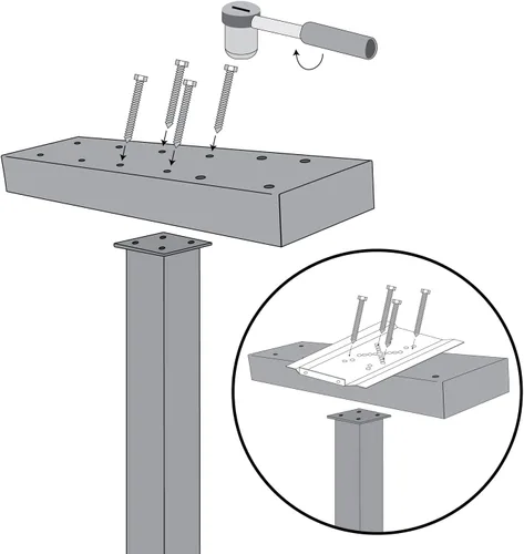 Miniatura 7 de Mail Boss 7139 Barra espaciadora de caja para aplicaciones de tres buzones, 3, Blanco Alpino Blanco (Alpine White)