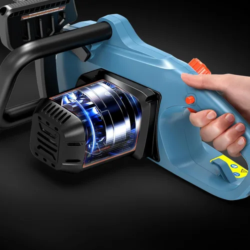 Miniatura 4 de SENIX Motosierra eléctrica, motosierra con cable de 18 pulgadas, sierra de cadena de 15 amperios para cortar madera, recortar árboles, herramienta