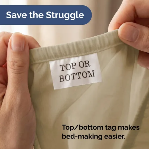 Miniatura 7 de Sábana bajera tamaño King – Solo sábana bajera individual – Ropa de cama de lujo de hotel ultrasuave con bolsillos de 8 a 16 pulgadas de 14 - Beige
