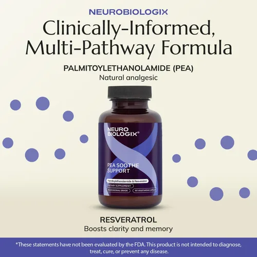 Miniatura 4 de Neurobiologix Apoyo calmante de guisantes para hombres y mujeres, fórmula de guisantes y resveratrol para comodidad, movilidad, salud nerviosa