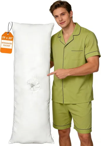 Relleno de almohada de cuerpo completo con apertura central para dispositivo personal de adultos, relleno de polialgodón suave, cojín de soporte de