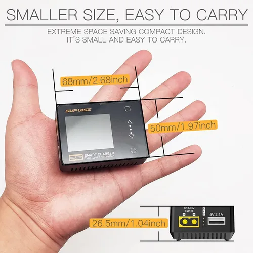 Miniatura 7 de SUPULSE Lipo - Cargador de batería inteligente de 150 W/10 A para 1-6S LiPo/LiHv/Lion/Life, 1-16S NiMH, 1-12S Pb Baterías RC Cargador de equilibrio