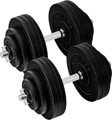 Miniatura 12 de Yes4All Old School Adjustable Dumbbell Set with Weight Plates, Star Lock Collars/Connector, 40lbs to 200lbs Adjustable Weight Plates Set