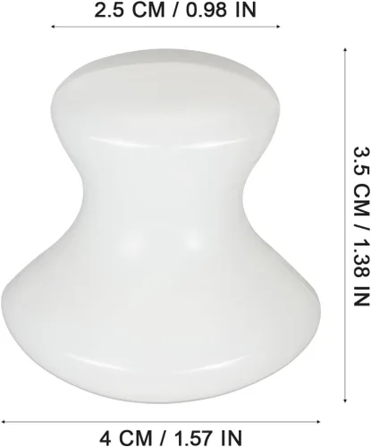 Miniatura 4 de Uonlytech Masajeador de cabeza de hongo con piedra de masaje de jade para terapia de spa en casa, herramienta de mano para mejorar la circulación
