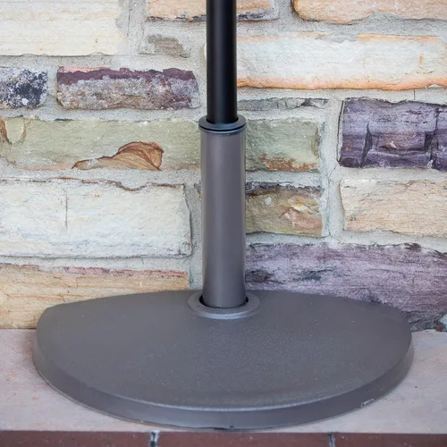 Miniatura 2 de Island Umbrella Base de resina semicircular para paraguas, color marrón, 20 libras