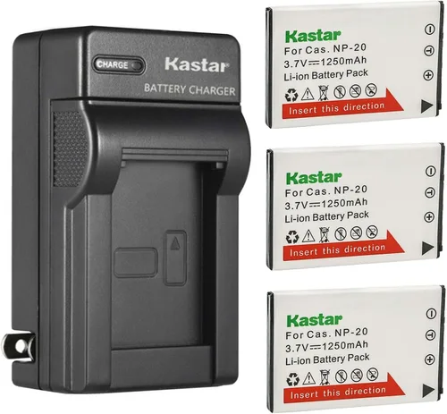 Miniatura 8 de Kastar 1-Pack Battery and AC Wall Charger Replacement for Casio Exilim EX-S100 Exilim EX-S500 Exilim EX-S600 Exilim EX-S770 Exilim EX-S880 Exilim