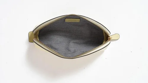 Miniatura 7 de Cockatoo Estuche para lápices de piel auténtica, soporte para accesorios, bolsa de papelería, estuche con cremallera para el trabajo y la oficina