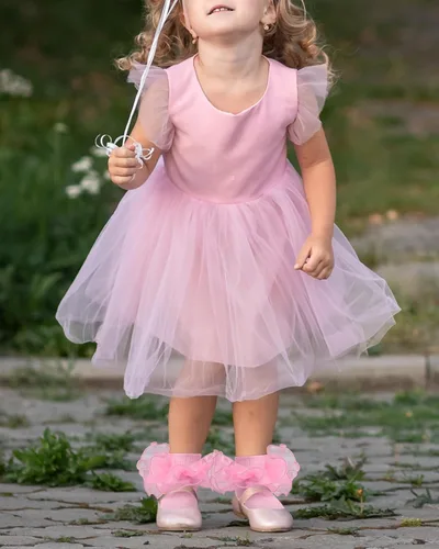 Miniatura 7 de Witwot Calcetines para niña pequeña con volantes grandes de encaje con volantes