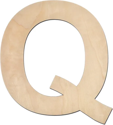 Miniatura 14 de Letra M de madera de 12 pulgadas de grosor, letra de madera grande sin terminar de 1/4 de pulgada de grosor para decoración de pared del hogar