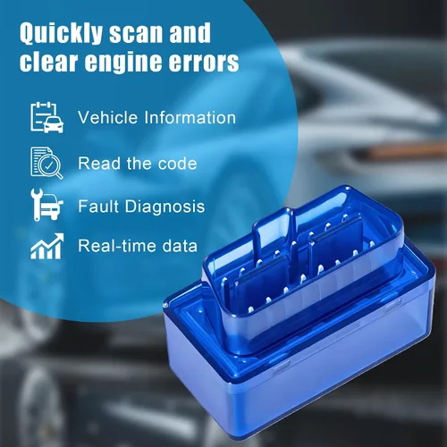 Miniatura 4 de Escáner OBD2 Bluetooth, herramienta de diagnóstico universal ELM327 OBDII, lector de código de automóvil, herramienta de diagnóstico de escáner