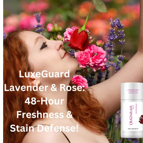 Miniatura 2 de Natural Lavender & Rose Desodorante Antitranspirante en Barra de 48 Horas: Protección Libre de Manchas para Mujeres y Hombres, 2 oz.