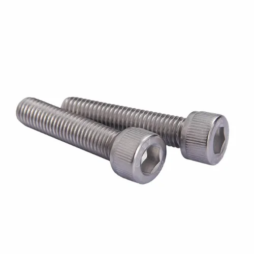 Miniatura 5 de Junter 10 tornillos de cabeza hexagonal métrica de rosca fina M8-0.039 x 0.630 in Dentado fino, acero inoxidable A2, perno Allen, totalmente
