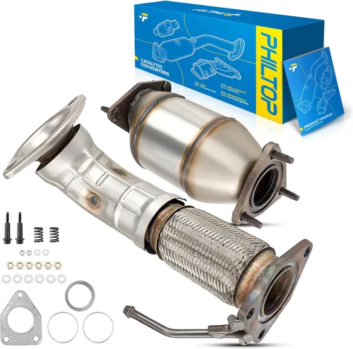 Miniatura 23 de PHILTOP Kit de convertidor catalítico de alto flujo apto para 2001-2005 Civic 1.7L DX/GX/HX/LX/LX Special Edition/Value Package (modelos execept EX)