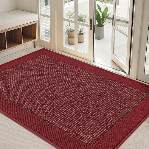 Miniatura 31 de BEQHAUSE Tapete para puerta interior de 20 x 32 pulgadas, tapete antideslizante para entrada, lavable, resistente a la suciedad, tapete