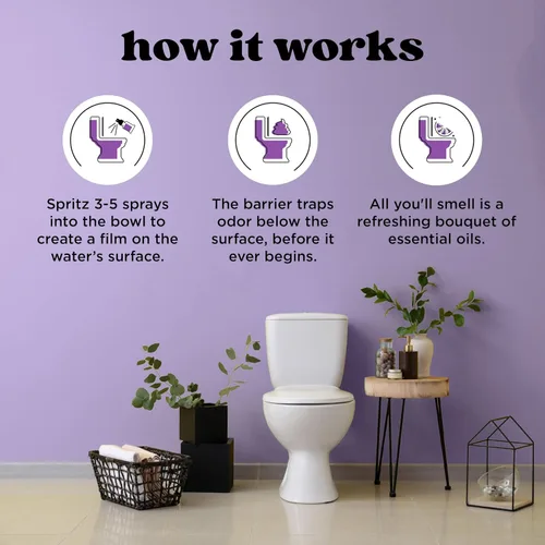 Miniatura 2 de Poo-Pourri Before-You-Go Espray para inodoro, Aroma a lavanda y vainilla.