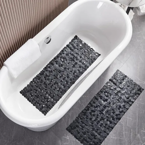 Miniatura 6 de Webos Alfombrilla de Ducha Antideslizante: Alfombrilla Extra Grande de Guijarros para Bañera para Familias, Tapete Antideslizante para Ducha