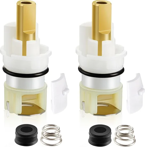 Honoson Rp25513 Kit de reemplazo de vástago de grifo de 2 piezas para kit de reparación de grifo de dos manijas con cartucho Rp4993 asiento y