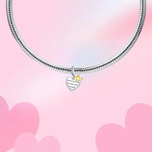 Miniatura 2 de Dije de cumpleaños de moda con forma de corazón, colgante de plata de ley 925, compatible con pulseras y collar, dije de joyería, regalo