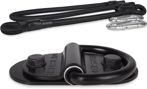 Miniatura 2 de Meister Kit de montaje de anclaje de piso con anillo en D de bolsa pesada de doble extremo con bungees - negro
