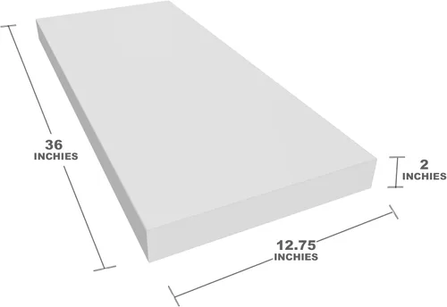 Miniatura 3 de Estante Flotante, Juego de 2 Estantes de Pared, 36 pulgadas de ancho x 12.75 pulgadas de profundidad x 2 pulgadas de alto, Estante Flotante de Pared